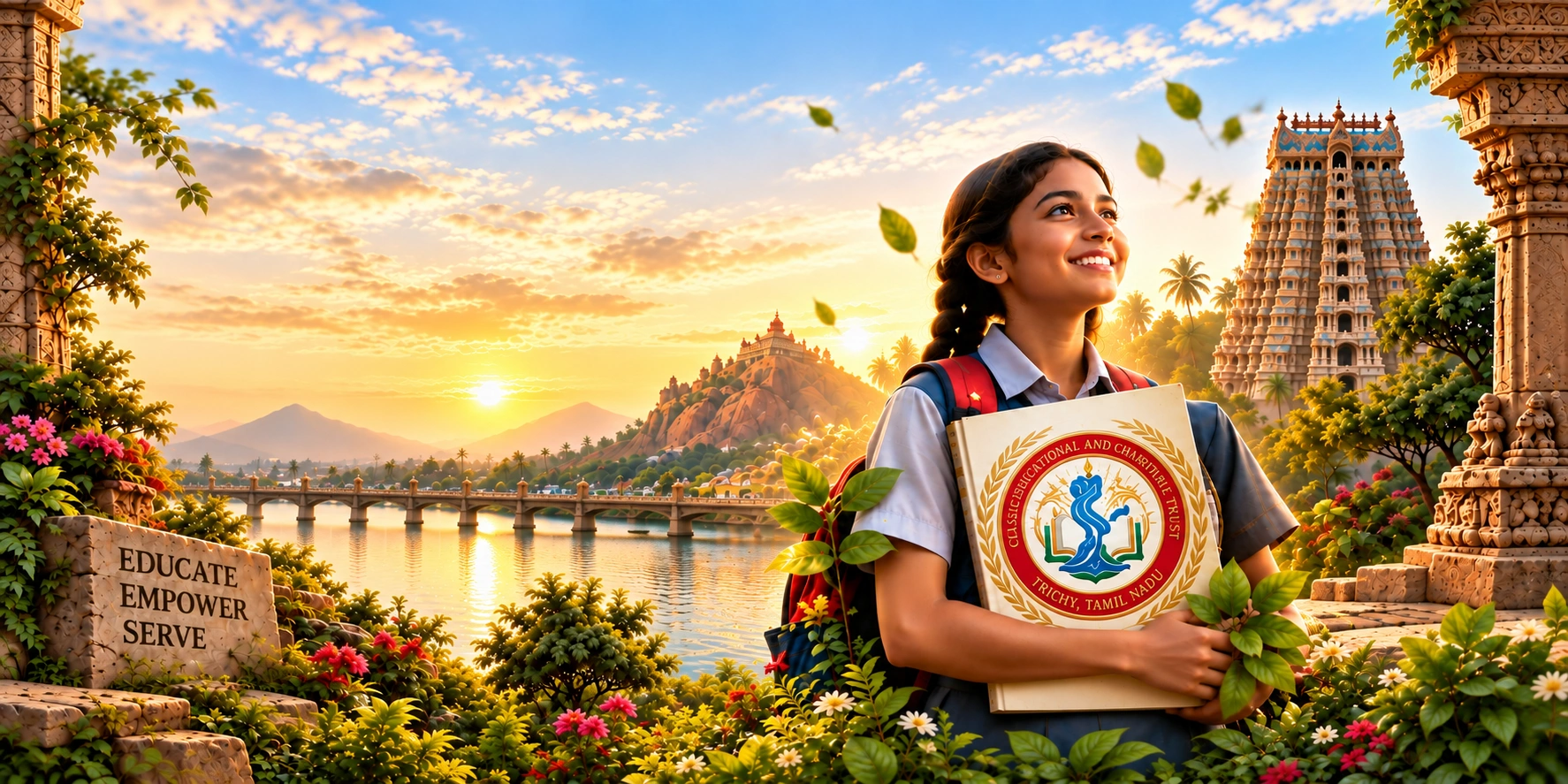 Trichy city landscape representing the service region of Classic Educational and Charitable Trust